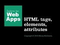05 HTML Tags Elements Attributes