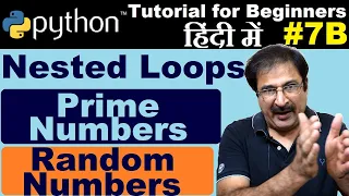 Hindi Nested Loop In Python Random Function Prime Number Sum Of Numbers Find Smallest