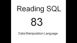 Data Manipulation Language SQL Tutorial 83