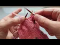 How to decrease in double knitting without a stitch holder - faster decreasing knitting