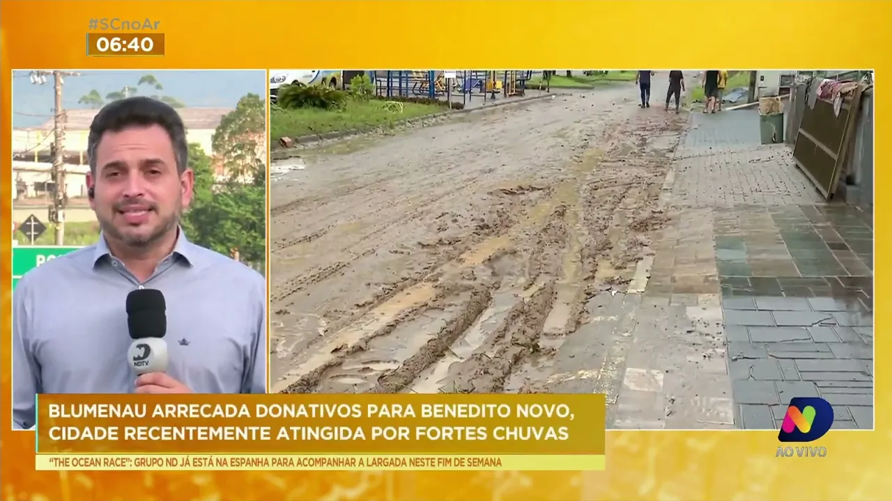Blumenau arrecada donativos para o município de Benedito Novo