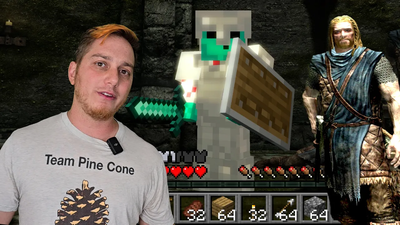 Minecraft in Skyrim