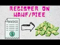 How to register on for submitting invoice
