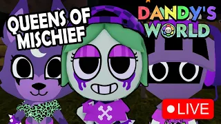 QUEENS OF MISCHIEF SKINS! 🎃 Dandy's World Halloween [with Viewers]