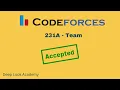 231A - Team Codeforces Solution Bangla Cpp Language