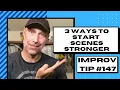 Mastering Scene Starters in Improv