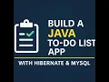 Building a Java To-Do List App with Hibernate and MySQL Full CRUD Project in IntelliJ IDEA