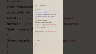 Nested loops nested loops java java programming basics of java explained