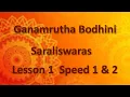 Ganamrutha Bodhini Geetham Saraliswaras Lesson 1 Speed 1 2