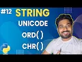 String Unicode and ASCII Python Basics