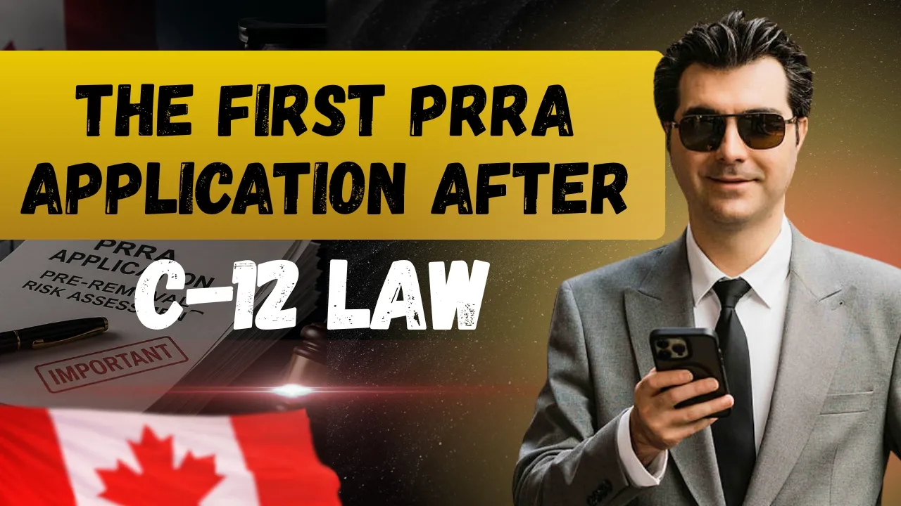 The First PRRA Application After C-12 Law