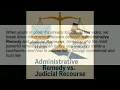 Administrative Remedy vs. Judicial Recourse