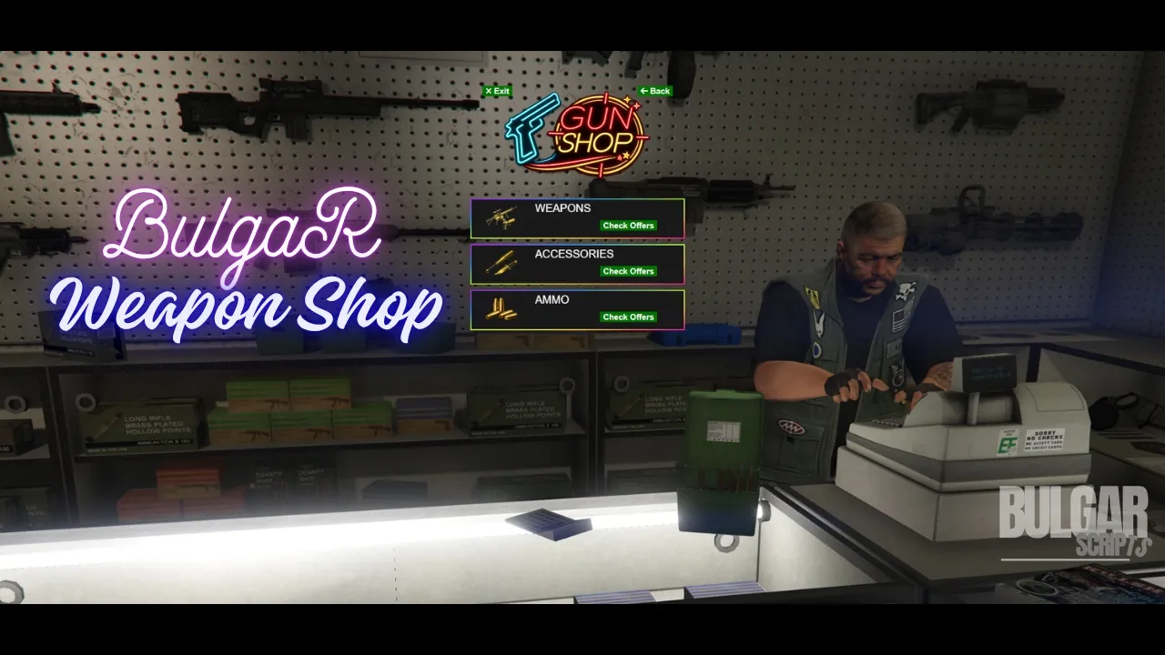 BulgaR Weapon Shop [ESX] & [QBCore]