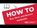 How to Buy Rent Borrow textbooks