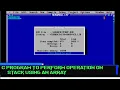 Program to implement all the stack operations using static Array BCA expert