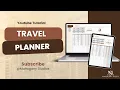 Travel Planner Tutorial Excel Google Sheets Trip Planner Budget Itinerary Packing List Setup Guide