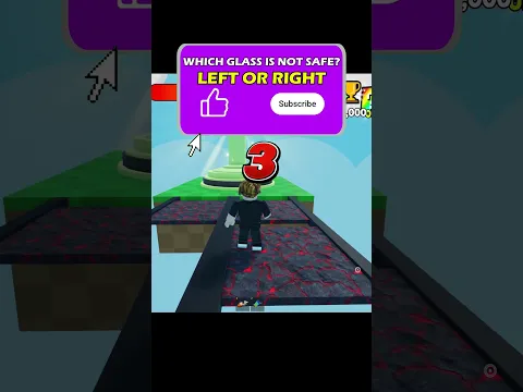 Roblox Gameplay glass bridge #shorts #roblox #robloxshorts