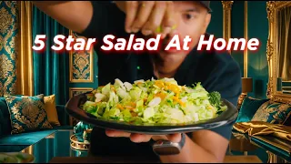 Healthy 5-Star Restaurant Style Salad at Home | No Special Tools Needed