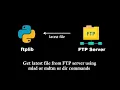 get the latest file from an ftp folder with python ftplib