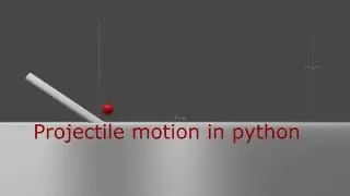 Projectile motion programmed in Python