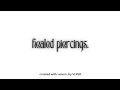 h3aled piercings