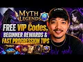 Myth Legends Launch Guide FREE VIP Codes Beginner Rewards Fast Progression Tips