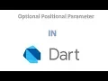 Optional Positional Parameter