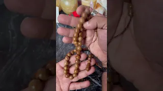 سبحه من خشب الكوك مقاس ١٢ ملي للحبات الحبه المستديرة  ٣٣ حبه                                     دندنها
