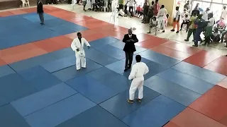 DOUBLE MAT ACTION Two Intense Judo Fights Massive Throw Finish Ogun 2025 NJF male female