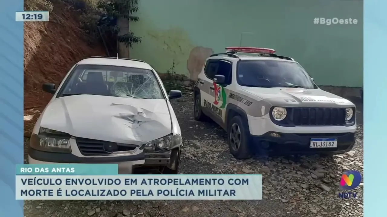 Veículo envolvido em atropelamento com morte é localizado pela Polícia Militar em Rio das Antas