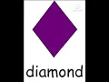 Revision for the Diamond Shape Worksheet KG1