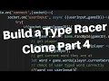 Build a Type Racer Clone Part 4 ReactJS Socket io NodeJS ExpressJS Mongoose
