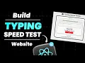 Test Your Typing Speed with React JS Full App Tutorial