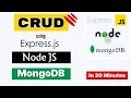 RESTful CRUD API using Node js Express MongoDB in 30 Minutes for Beginners from Scratch