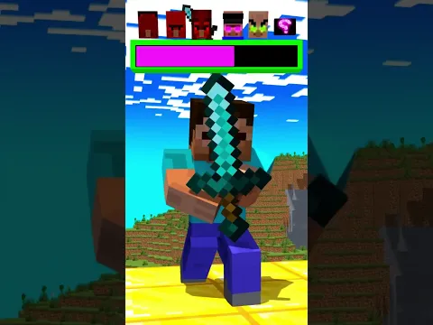 Help the Herobrine family pass the villagers difficulty levels! #shorts #trending