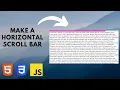 How to make a horizontal scrollbar at the top of your website 2023