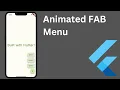 How to make an animated floating action button FAB menu - Flutter
