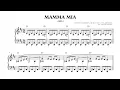 Lagu ABBA - Mamma Mia - Piano