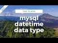 MySql DATETIME Data Type