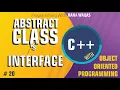 Abstract Class vs Pure Abstract Class Interface OOP C Tutorial 20