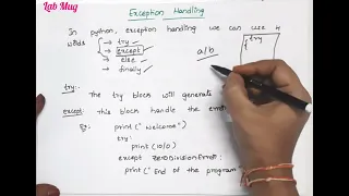 Exception Handling in Python Python tutorials in Telugu
