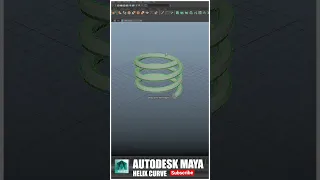 Helix Curve in Maya