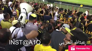 مزمار وطرب جمهور الاتحاد بعد الثلاثية على التعاون سرا الليل   هنا تاكل خشب   تسمع طرب دندنها