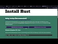 Setup Rust on windows without installing Visual Studio IDE
