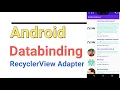 Android Data Binding with ViewModel LiveData Retrofit Recyclerview Glide - Kotlin Tutorial
