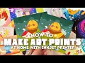 How I Make Art Prints At Home For My Small Art Business Testing Out Paper