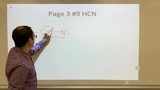 Bonding 99 page 3 Lewis structure HCN