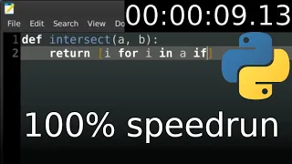 Python programmer vs C programmer speedrun