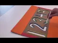 Handcrafted Educational Material Numbers Tracing Board