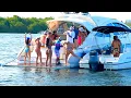 Download Lagu LATINAS ARE DIFFERENT!!  HAULOVER SANDBAR 2023 | BOAT ZONE MIAMI
